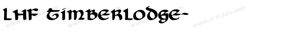 LHF Timberlodge字体转换